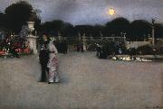 John Singer Sargent In the Luxembourg Gardens oil painting reproduction